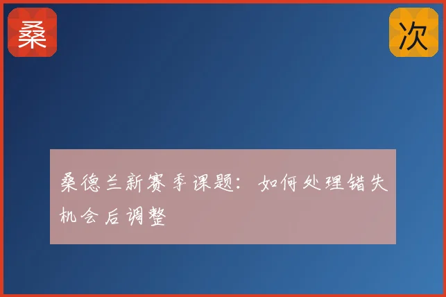 桑德兰新赛季课题:如何处理错失机会后调整